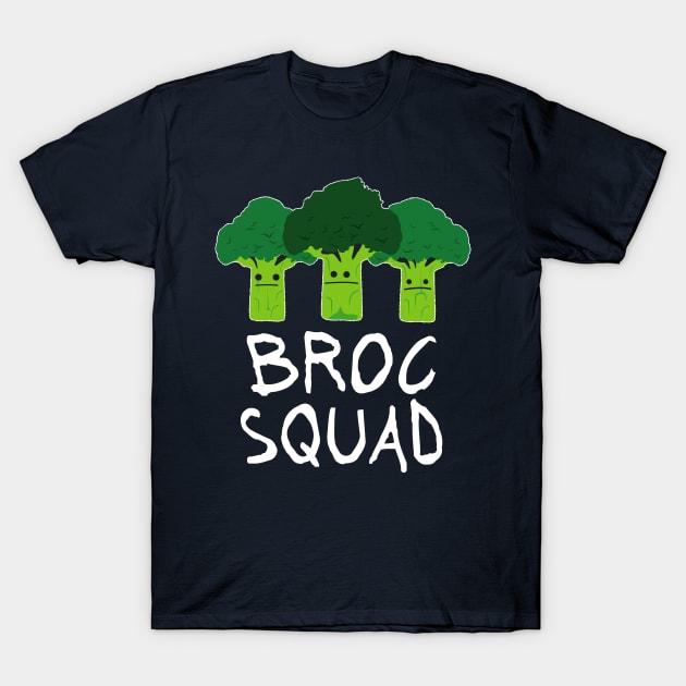 Funny Broccoli TShirt - Broc Squad T-Shirt by propellerhead